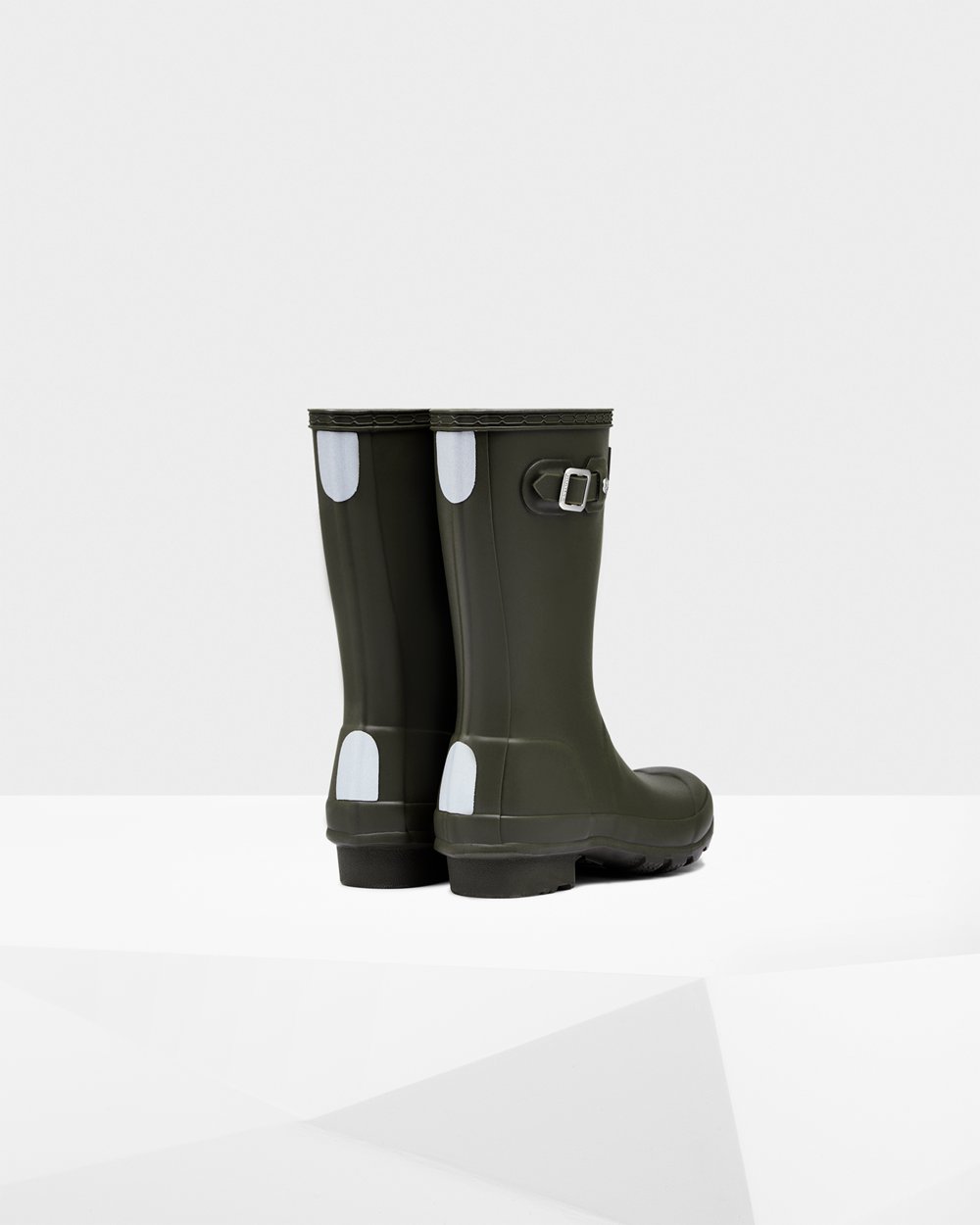 Hunter Niños Original Big - Botas de Lluvia Verde Oscuro Oliva - 401-MVKFJZ